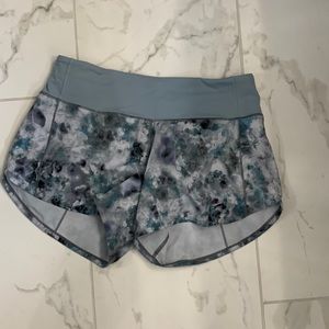 Light blue paisley lulu shorts